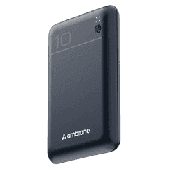 Ambrane Pocket Charge Power Bank | 22.5 W | 10000 mAh | Multicolour