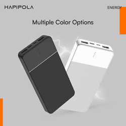 Hapi Pola Energy 10000mAh Power Bank | 12W | Multicolour