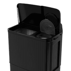 Haier Noida Semi Automatic Washing Machine | 14 Kg | Black | HTW140-196BK