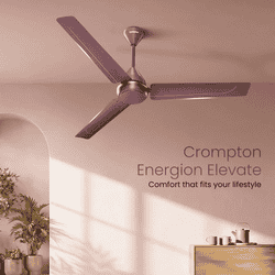 Crompton Energion Elevate 1200mm BLDC Ceiling Fan | 32W | Lustre Brown