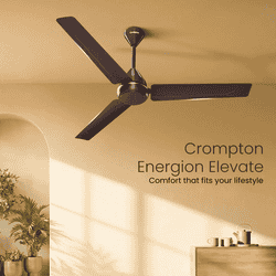 Crompton Energion Elevate 1200mm BLDC Ceiling Fan | 32 W | Smoke Brown