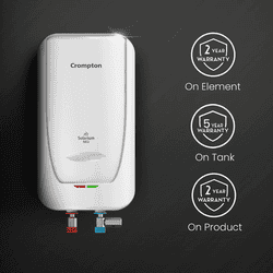 Solarium Neo Instant Crompton Water Heater | 5 L | White
