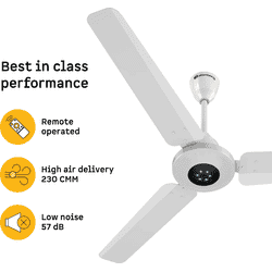 Atomberg Efficio Prime BLDC Ceiling Fan | 1200mm | Gloss White