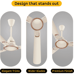 Atomberg Efficio Prime BLDC Ceiling Fan | 1200mm | Sea Sand Ivory