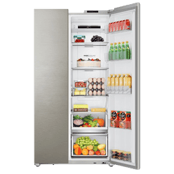 Haier Frost Free Inverter Side by Side Refrigerator | 3 Star | 540 L | Fusion steel | HRS-615FS