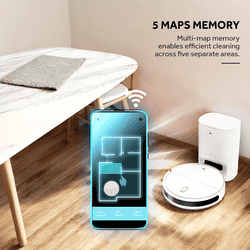 Haier CIVIC X11 PRO Robotic Floor Cleaner | WiFi Connectivity | Google Assistant and Alexa | White
