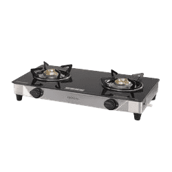 Usha Ebony Neo Cook Top | 2 Burner | Gas Stove | Black | GS2 003