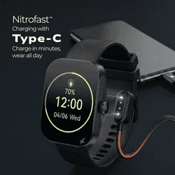Fastrack Revoltt FS3 Smartwatch | Free Size | BT Calling | Black