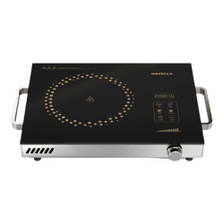 Havells Infrared Induction Cooktop | Digital Display | 2200 W | Black | Glo TC22