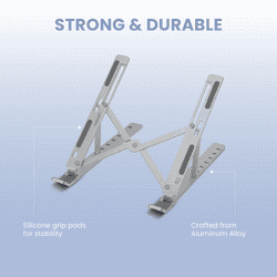 Salpido Laptop Stand | Foldable Design | Silver | SL-222