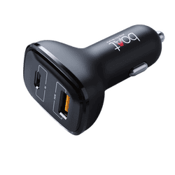 Boat Dual Port Qc-Pd Fast Car Charger | Black