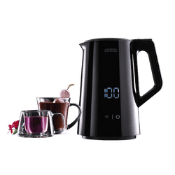 Usha ICHEF Programmable Electric Kettle | Digital LED Display and Touch Control | 1.5 L | Black