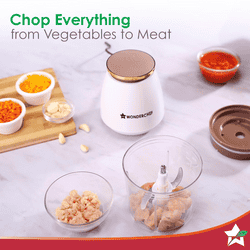 Wonderchef Nutri Chop Pearl Electric Chopper | 350 W | 700 ml | White
