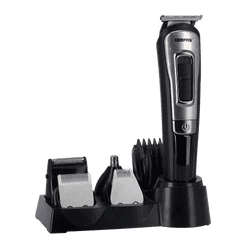 Geepas 5 Heads Grooming Kit Prefect for Home Salon and Professional Styling | Black and Silver | GTR57527ID