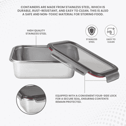 Milton Modulo Steel Rectangular Container 2300 | Silver