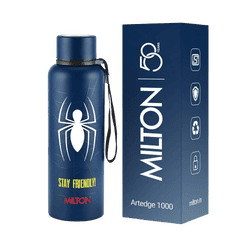 Marvel Artedge 1000 Thermosteel Flask | 1000 ml | 24 Hr and Cold | Leak Proof | Assorted Colors