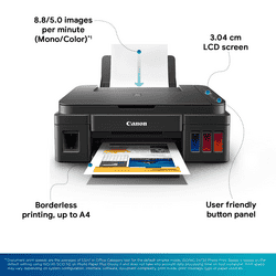 Canon Inkjet Printer with 2 Additional Ink bottle | Black | G2012