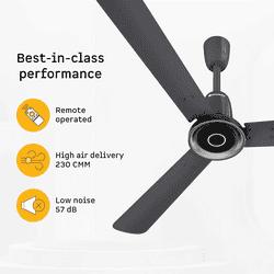 Atomberg Studio Nexus BLDC Ceiling Fan |1200 mm | Pebble Grey