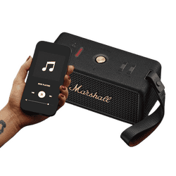 Marshall Middleton II Bluetooth Portable Bluetooth Speaker | Black and Brass
