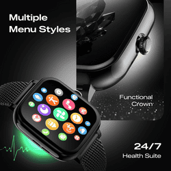 Fastrack Noir Rizz Smart Watch | Free Size | Black