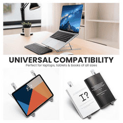 Salpido Laptop Stand | Foldable Design | Silver | SL-222