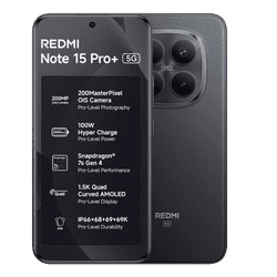 REDMI Note 15 Pro+ 5G | 12GB | 256GB | Carbon Black | NM