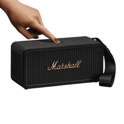 Marshall Middleton II Bluetooth Portable Bluetooth Speaker | Black and Brass