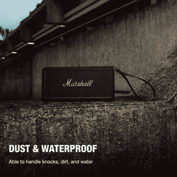 Marshall Middleton II Bluetooth Portable Bluetooth Speaker | Black and Brass