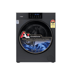 Haier Front Load Washing Machine | 12 Kg | 5 Star | Black | HWD120-DM14F17BKU1