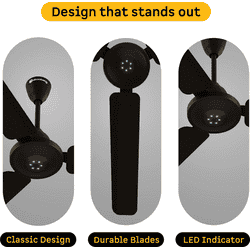 Atomberg Efficio Prime BLDC Ceiling Fan With Remote | 1200 mm | Blaze Brown