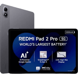 REDMI Pad 2 Pro 5G Gaming Tablet | Wi-Fi+5G | 8 GB | 128 GB | Graphite Grey | NM