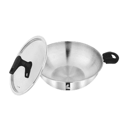 Dace Stainless Steel Sandwich Bottom Kadai | 24 Cm