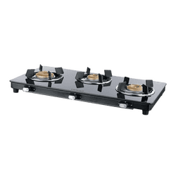USHA Ebony Neo Slim GS3 glass cooktop | Black