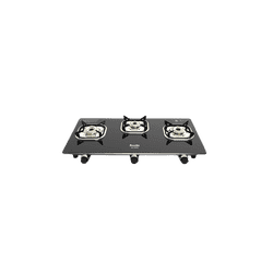 Preethi Silverin Glass Top Gas Stove | 3 Burner