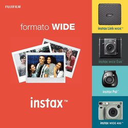 Fufifilm Instax Wide Instant Colorfilm Reg Glosy | White