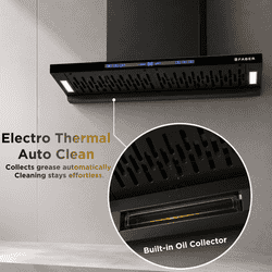 Faber HOOD SLIMX HC SC FL BK BLDC IN 90-T Wall Mounted Chimney | 90cm | Black