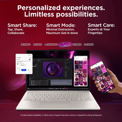Lenovo Yoga 7 2-in-1 Aura Edition | Intel Core Ultra 5 | 16GB | 512GB | Seashell | 83TC005MIN