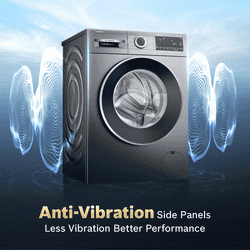 Bosch Fully Automatic Front Load Washing Machine | 10 kg | 5 Star | Cast Iron Grey | 2026 model | WGA254IRIN