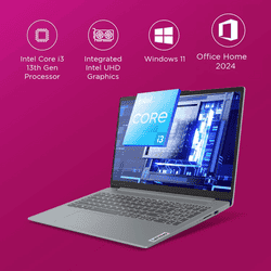 Lenovo IdeaPad Slim 3 Thin and Light Laptop | 13th Gen  | Intel Core i3 | Windows 11 Home | 8GB | 512GB | Arctic Grey |  82X700M5IN