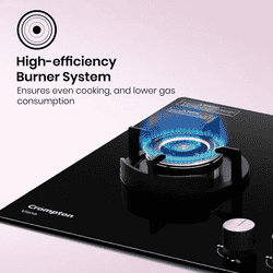 Crompton Hob Viona | 78 cm | 3 Burner | Black | VNDC783-MBL