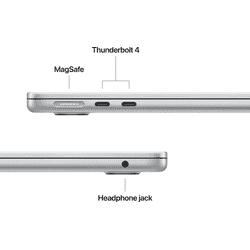 Apple MacBook Air M5 Chip Laptop | 16 GB | 512 GB | Silver | MDH74HN/A | NW
