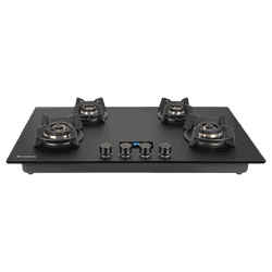 Faber Innova 904 BR AI FFD Tempered Glass Top Automatic Hob | 4 Burner | Black Matt