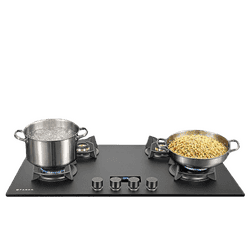 Faber Innova 904 BR AI FFD Tempered Glass Top Automatic Hob | 4 Burner | Black Matt