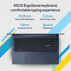 Asus Vivobook 15 Thin & Light Laptop | Intel Core 3 100U | 8GB | 512GB | Quiet Blue | X1504VAP-IN006WS