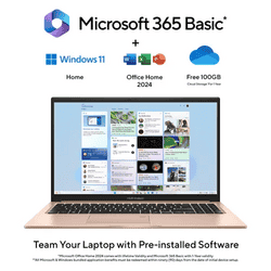 Asus Vivobook 15 AI Laptop | Intel Core 3 | 8GB | 512GB | Terra Cotta | X1504MA-BQ424WS