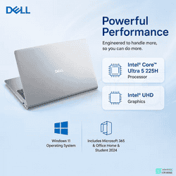 Dell 15 Thin and Light Laptop | Intel Core Ultra 5 | 16 GB | 512 GB | Windows 11 Home | Platinum Silver | CD15260CTOH3RINS1