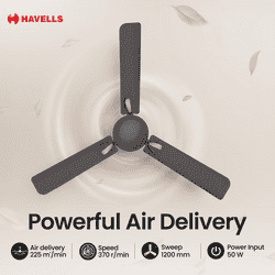 Havells Exter Neo Ceiling Fan | 1200 mm | Smoke Brown Cola