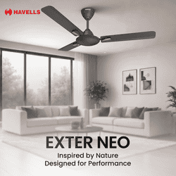Havells Exter Neo Ceiling Fan | 1200 mm | Smoke Brown Cola