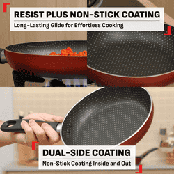 Tefal Simply Chef Fry Pan | Easy Cooking and Cleaning | 28 cm | Rio Red