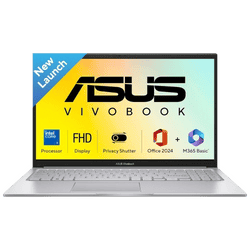 ASUS Vivobook 15 Thin and Light Laptop | Intel Core 3 | 8 GB | 512 GB | Windows 11 Home | Cool Silver | X1504VAP-IN005WS